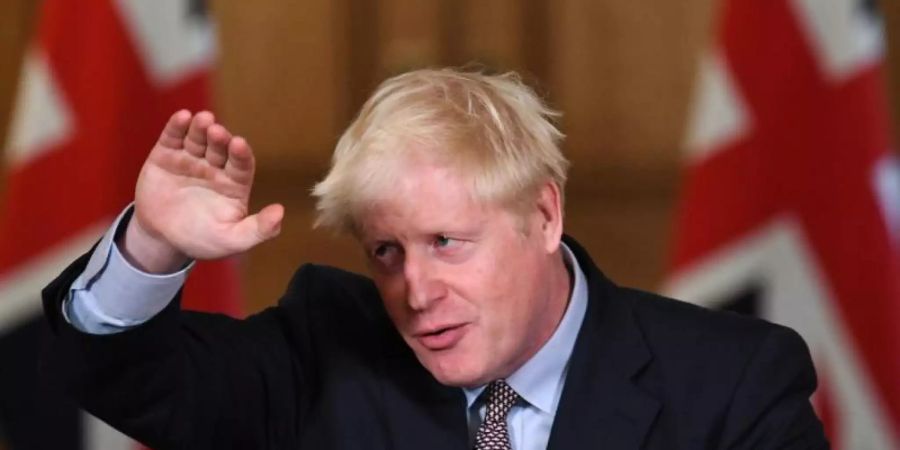 Boris Johnson, Premierminister von Grossbritannien, spricht bei einer virtuellen Pressekonferenz in der Downing Street 10. Foto: Stefan Rousseau/PA Wire/dpa