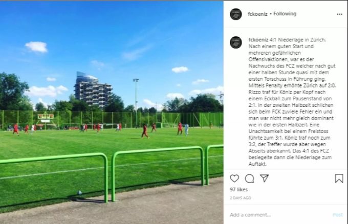 Der Spielbericht des FC Köniz vom Spiel am Samstag Spielbericht FC Köniz