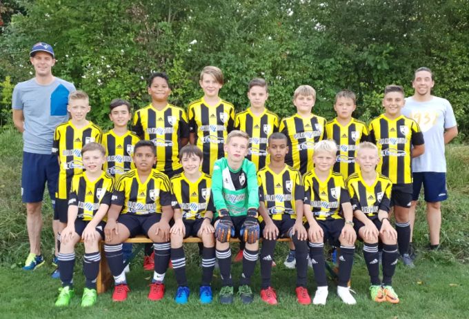 Die D-Junioren des FC Muhen. FC Muhen D-Junioren