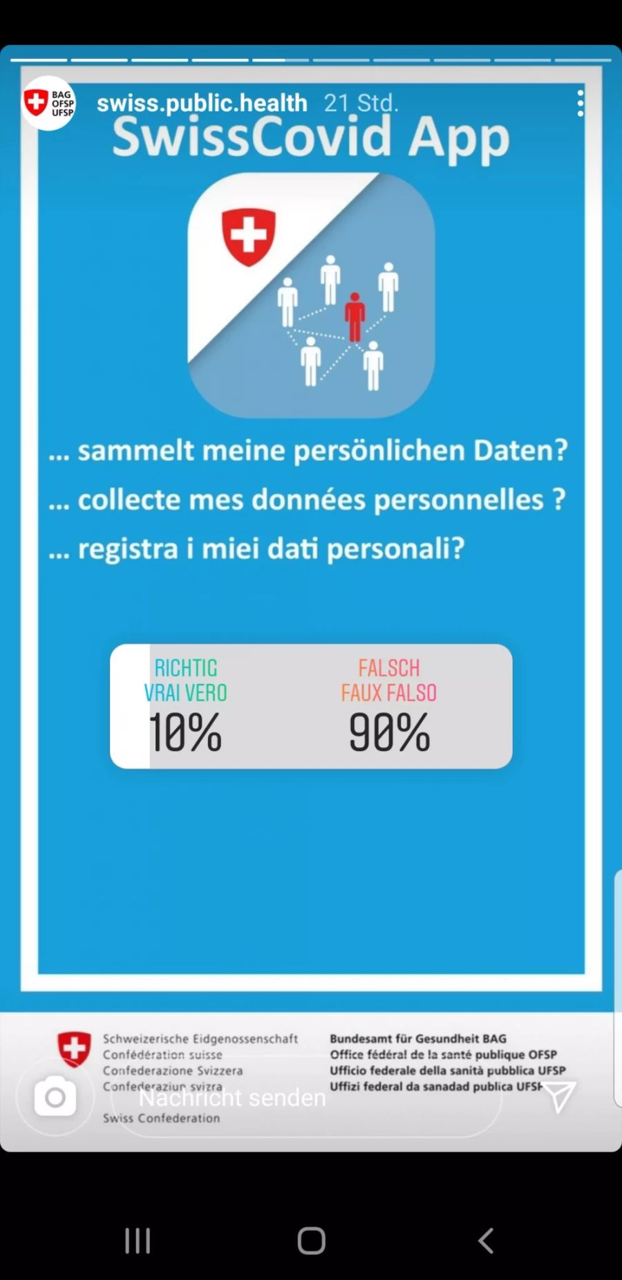 Coronavirus BAG Umfrage