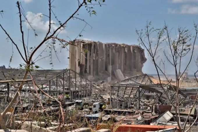 Ein Bild der Verwüstung – grosse Teile von Beirut wurden bei einer Explosion beschädigt. Explosionskatastrophe