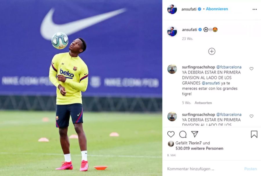 Ansu Fati gilt beim FC Barcelona als Jahrhundert-Talent.