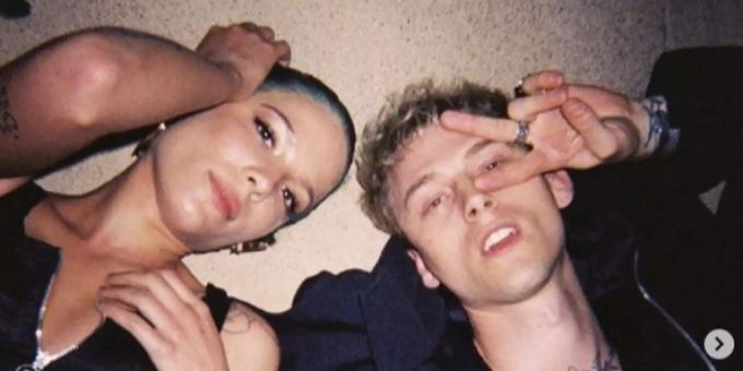 Halsey und Colson Baker aka Machine Gun Kelly. Halsey machine gun kelly