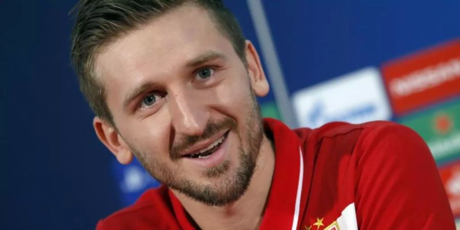 Ex-Nationalspieler Marko Marin gewinnt mit Roter Stern Belgrad den serbischen Meistertitel. Foto: Darko Vojinovic/AP