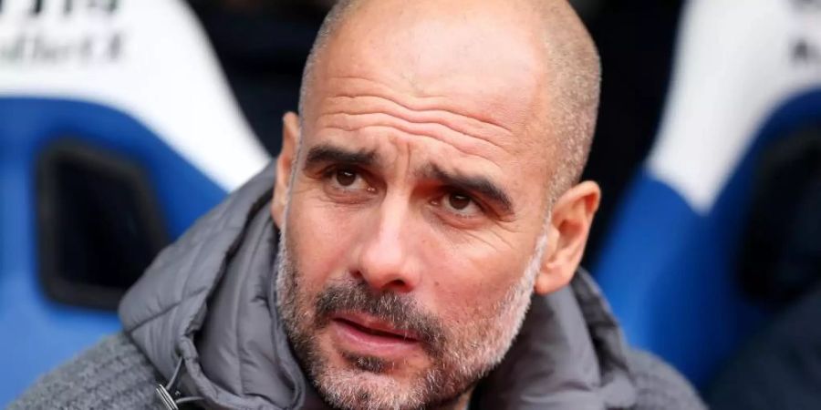 Kurz vor dem Champions-League-Rückspiel gegen Tottenham steht Man-City-Trainer Pep Guardiola unter Druck. Foto: Steven Paston/PA Wire