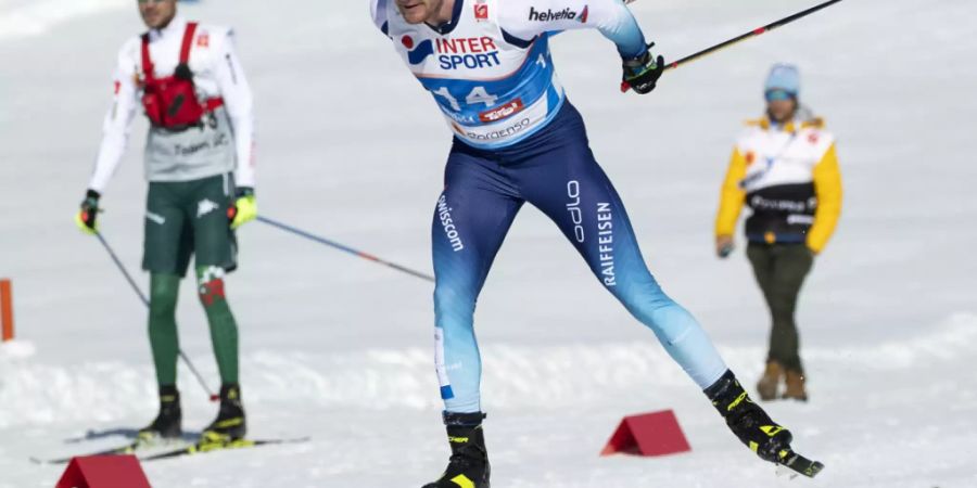 Weit von einer Medaille entfernt: Dario Cologna im Skiathlon