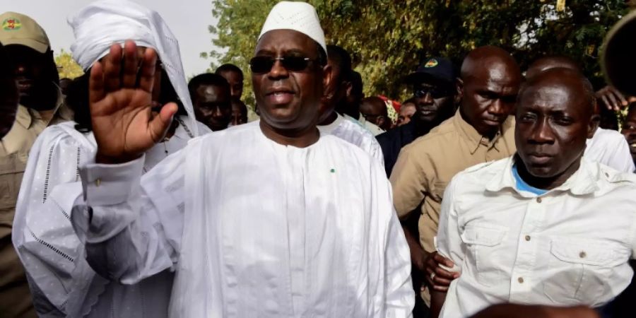 Macky Sall am Wahltag
