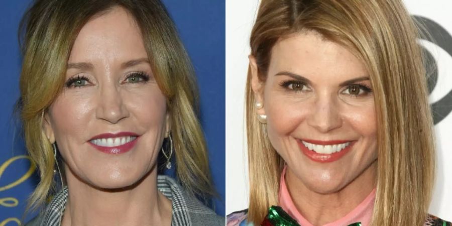 Die US-Schauspielerinnen Felicity Huffman (l.) und Lori Loughlin