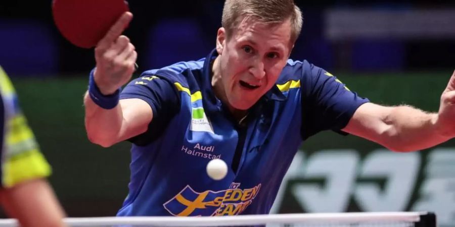 Mattias Falck erreichte als erster Schwede seit Jan-Ove Waldner 1997 das Finale. Foto: Puzzlepix/Bildbyran via ZUMA Press