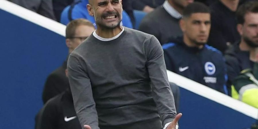 Vertraut der ManCity-Führung: Coach Pep Guardiola. Foto: Frank Augstein/AP