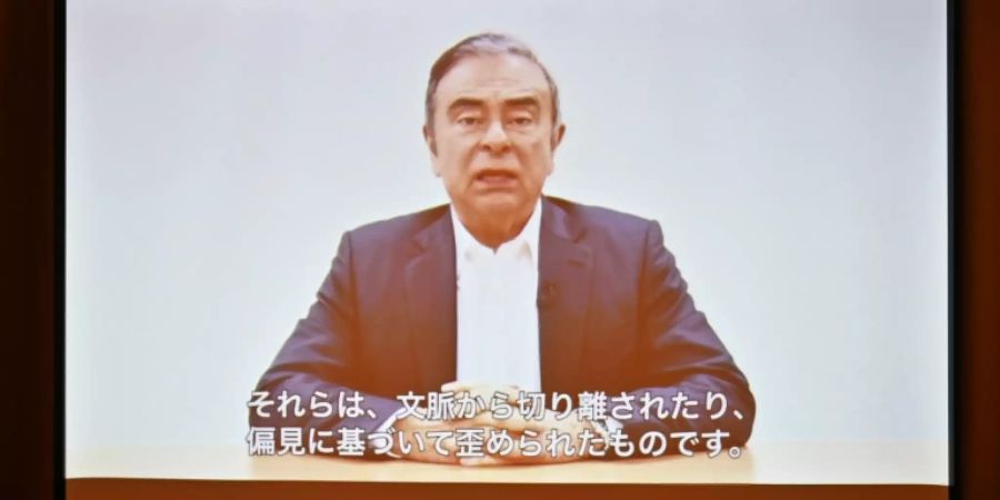 Videobotschaft von Carlos Ghosn