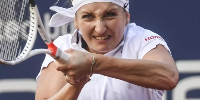 Timea Bacsinszky - im Bild während des Turniers in Lugano - steht in Rabat in der 2. Runde Timea Bacsinszky - im Bild während des Turniers in Lugano - steht in Rabat in der 2. Runde