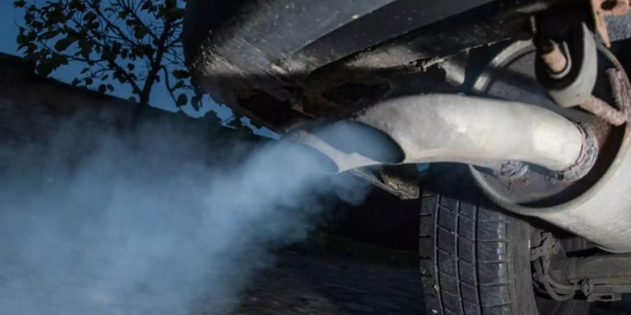 Auspuff eines Dieselfahrzeugs