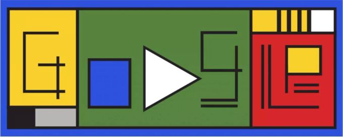 Das heutige Google Doodle zum Bauhaus-Jubiläum. Google Doodle Bauhaus