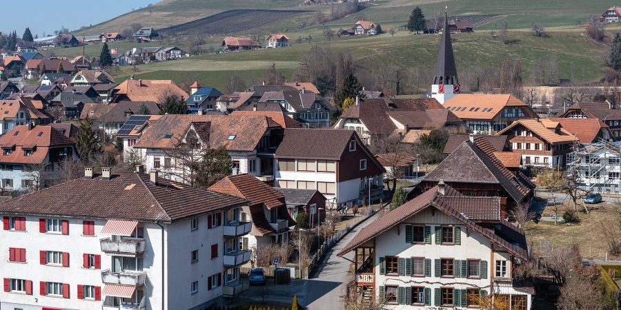 Blick auf Zäziwil.