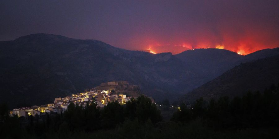 Wildfire in Castellon, Spain