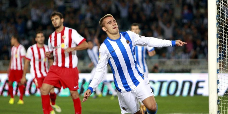 Antoine Griezmann lancierte seine Profi-Karriere bei Real Sociedad, wo er 202 Spiele (52 Tore) absolvierte).