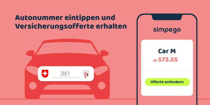 Spart dir Zeit und wahrscheinlich auch Geld: der Nummernschild-Rechner von simpego. Autoversicherung