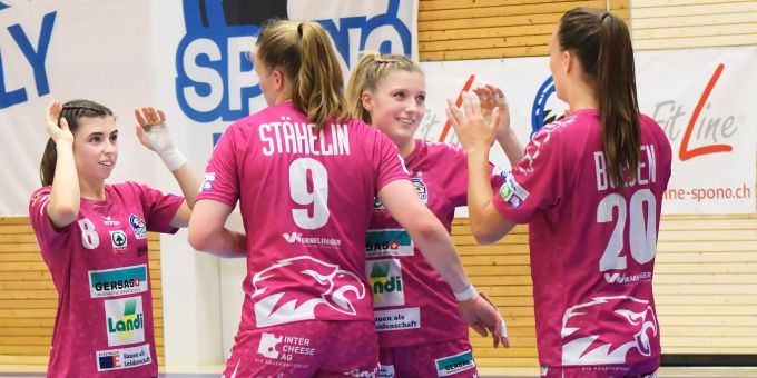 Die Eagles weiterhin auf Erfolgskurs. (Mia Emmenegger, Alina Stähelin, Kira Zusmein und Thilde Boesen v.l.n.r.)