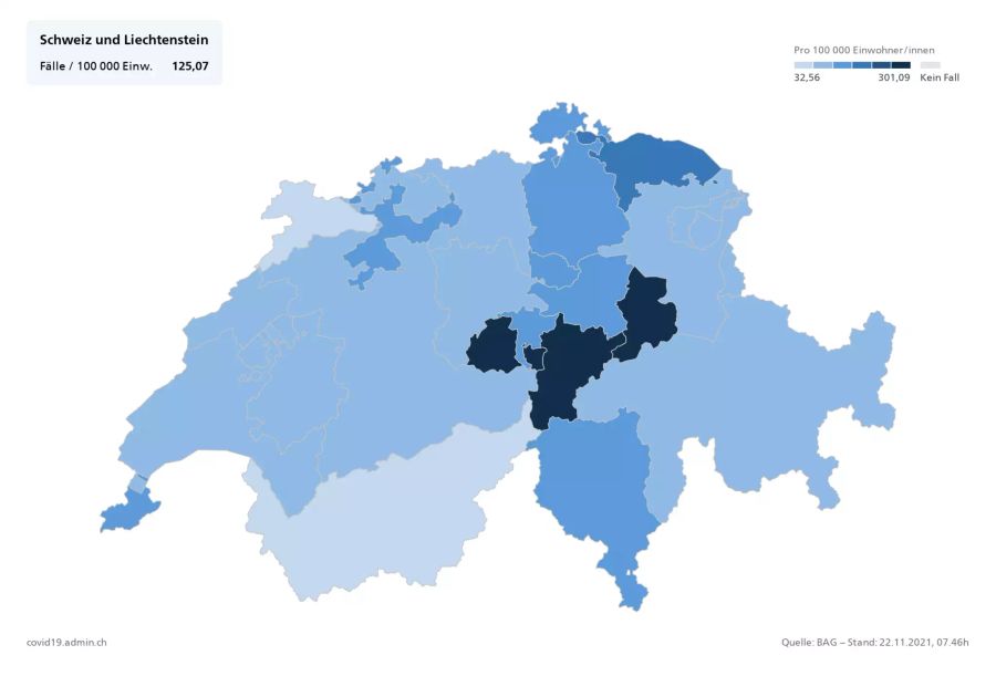 Besonders die Spitäler in der Innerschweiz sind wieder ausgelastet.