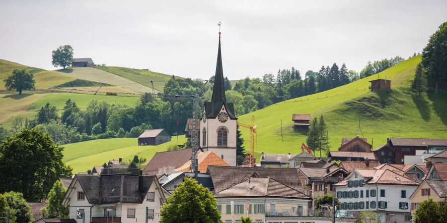 Blick auf Urnäsch im Kanton Appenzell Ausserrhoden.