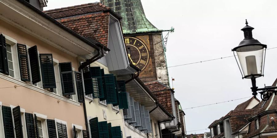 Der Zeitglockenturm von Solothurn.