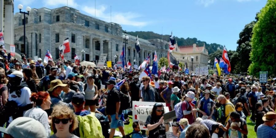 Proteste in Neuseeland