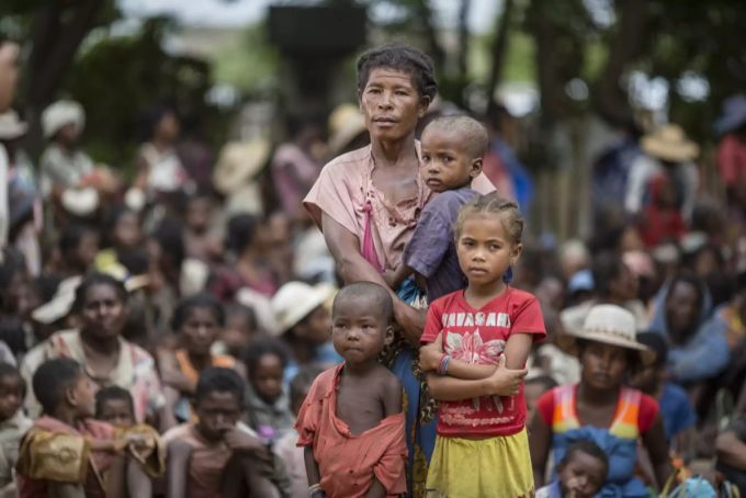 Madagaskar leidet Hunger. madagaskar