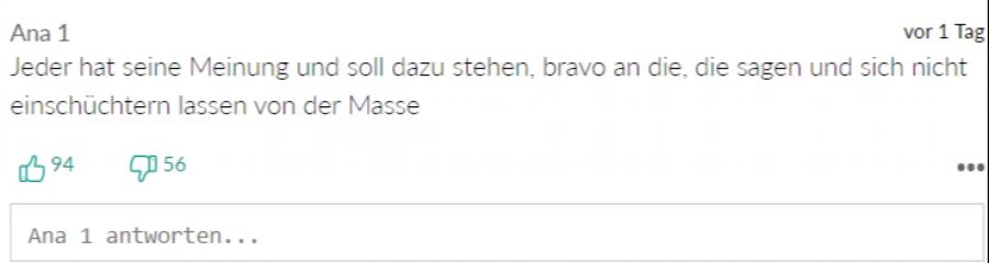 Einige Leser finden Mahara McKay mutig für ihre Aussagen.