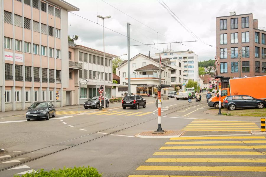 Ortszentrum in Bremgarten im Kanton Aargau.