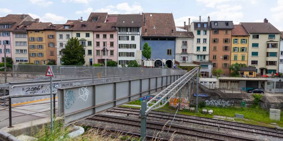 Der Haberhausstieg in Schaffhausen.