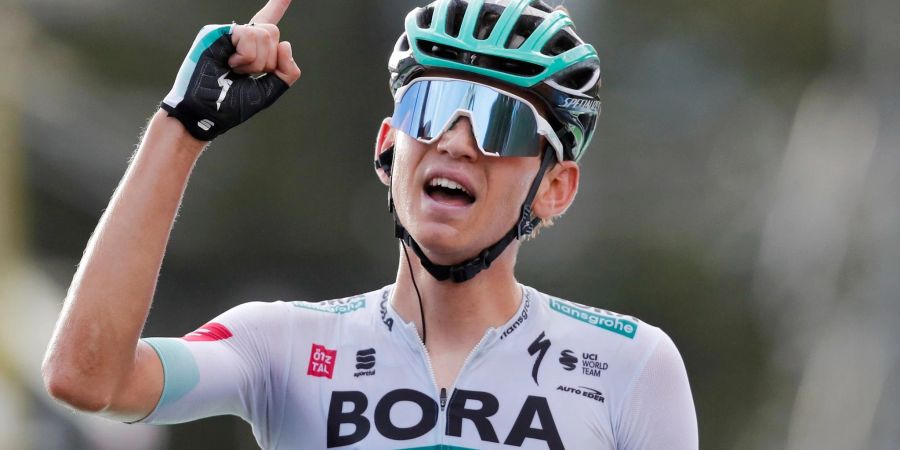 Hat bei der Tour of the Alps die 3. Etappe gewonnen: Lennard Kämna vom Team Bora-hansgrohe.