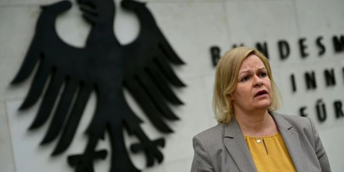 Nancy Faeser hatte bereits im August vor «Attacken auf Gas-Terminals» gewarnt. nancy faesesr