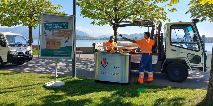Vier weitere Recyclingstationen
