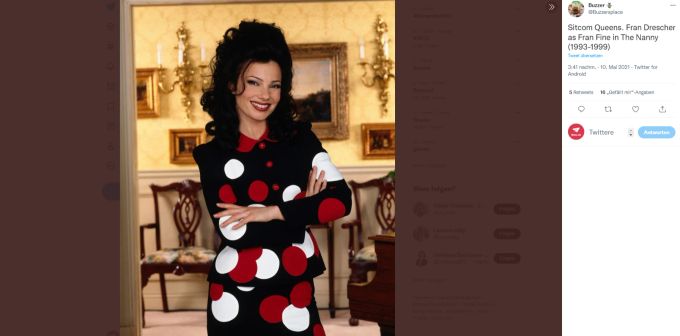 Fran Drescher says she still fits into her 'Nanny' wardrobe — and has big  plans for the show's 30th anniversary