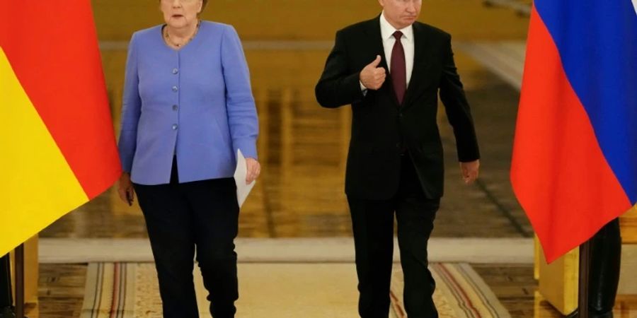 Merkel bei letztem Besuch im Kreml im August 2021