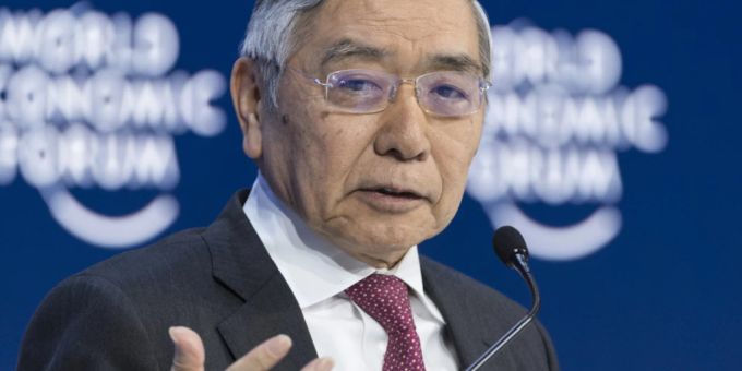 Während Notenbanken in den USA und Europa die Zinsen zuletzt kräftig erhöht haben, hält Haruhiko Kuroda, Präsident der Bank of Japan, die Geldzügel weiterhin extrem locker. (Archivbild) japan