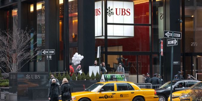 Eine Filiale der UBS in New York. UBS