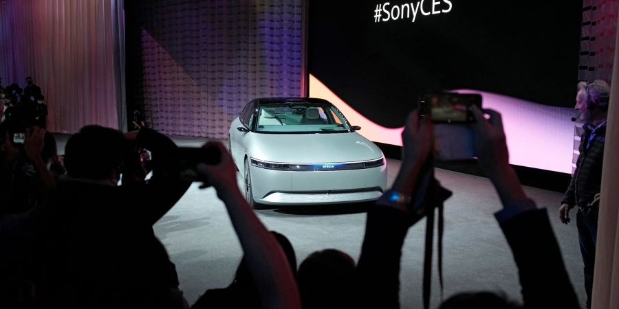 Der Prototyp des Sony-Elektrofahrzeugs Afeela.