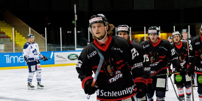 Gil Reymondin trifft doppelt für den EHC Thun. (Archiv) EHC Thun