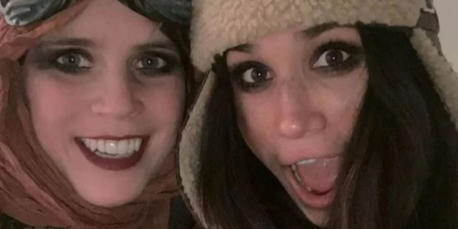 Prinzessin Eugenie und Meghan Markle bei einer Halloweenparty 2016.