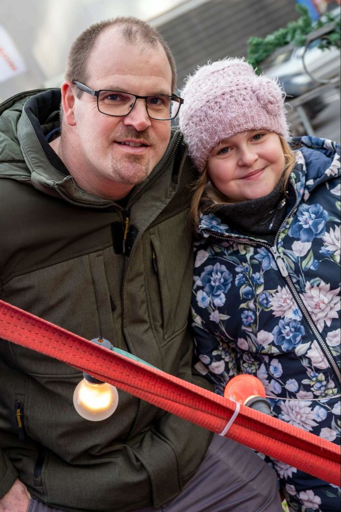 Alessia mit Papi Reto aus Safnern.