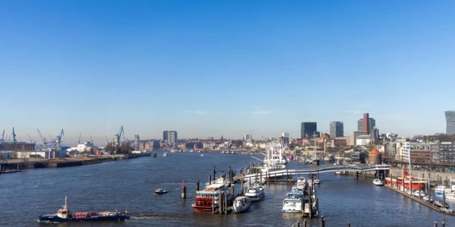 Blick auf Hamburg