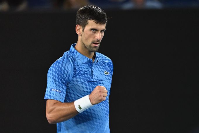 Novak Djokovic ballt an den Australian Open die Faust. Djokovic