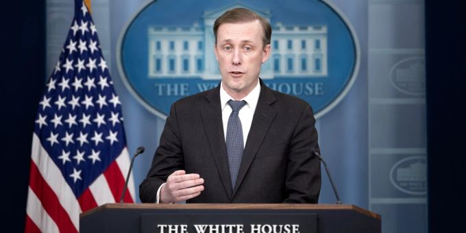 «Eine Zweistaatenlösung müsse durch direkte Verhandlungen zwischen den Parteien herbeigeführt werden, nicht durch einseitige Anerkennung.», sagte Jake Sullivan. (Archivbild) Jake Sullivan