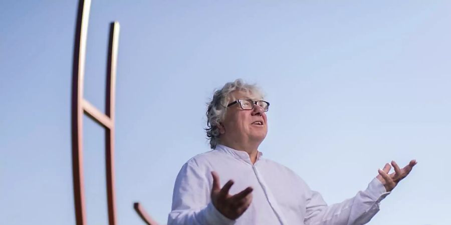 Christoph Nix, Intendant des Stadttheater Konstanz, bei der Kunstgrenze zwischen Konstanz und Kreuzlingen.