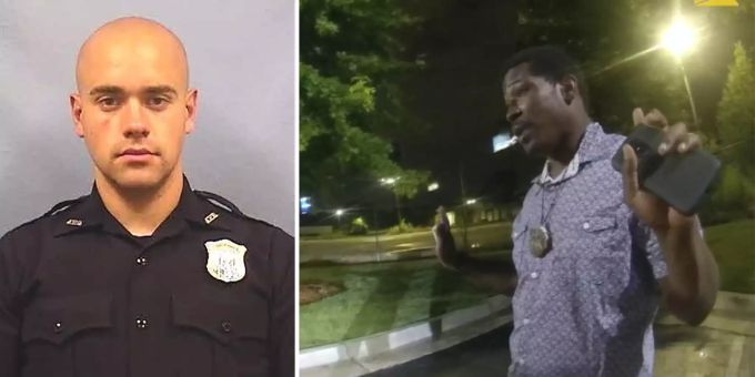 Polizist Garrett Rolfe erschoss den 27-jährigen Afroamerikaner Rayshard Brooks. Atlanta afroamerikaner Rayshard Brooks