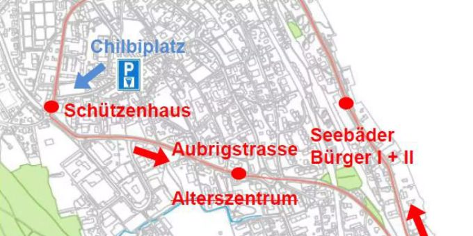 Mit dem Badi-Bus an den See.