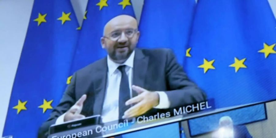 EU-Ratspräsident Michel beim Gipfel