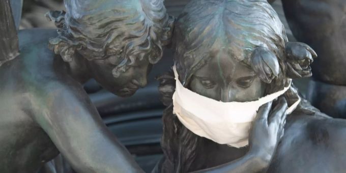 Mundschutzmasken.